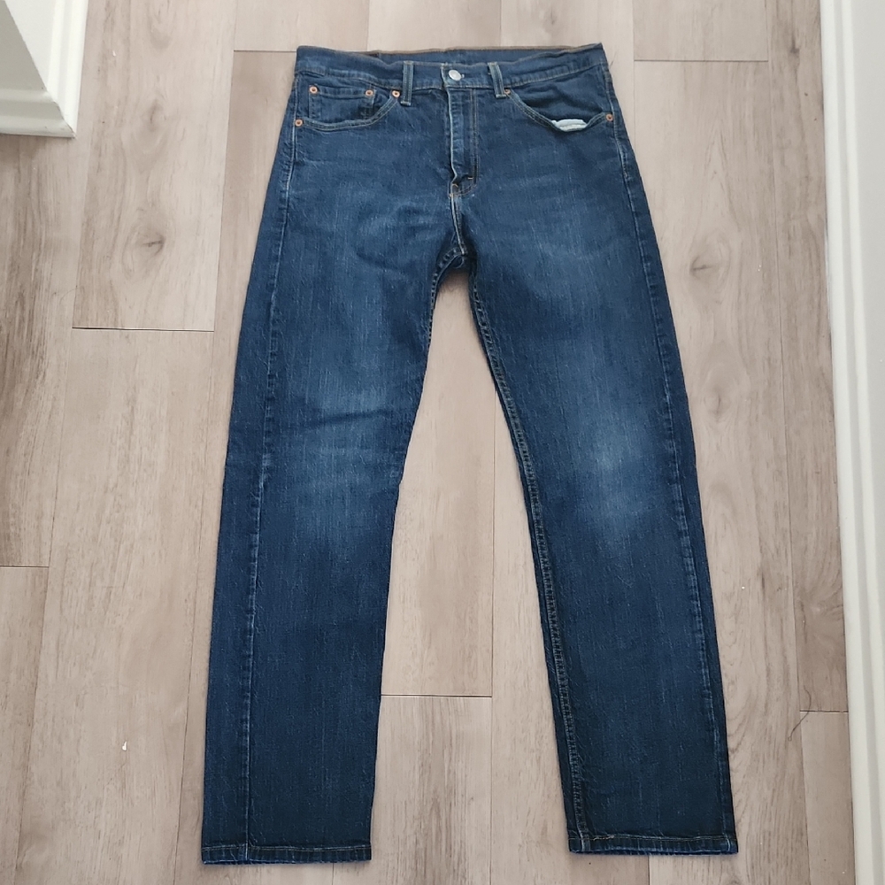 Levi's Dark Blue Straight Jeans